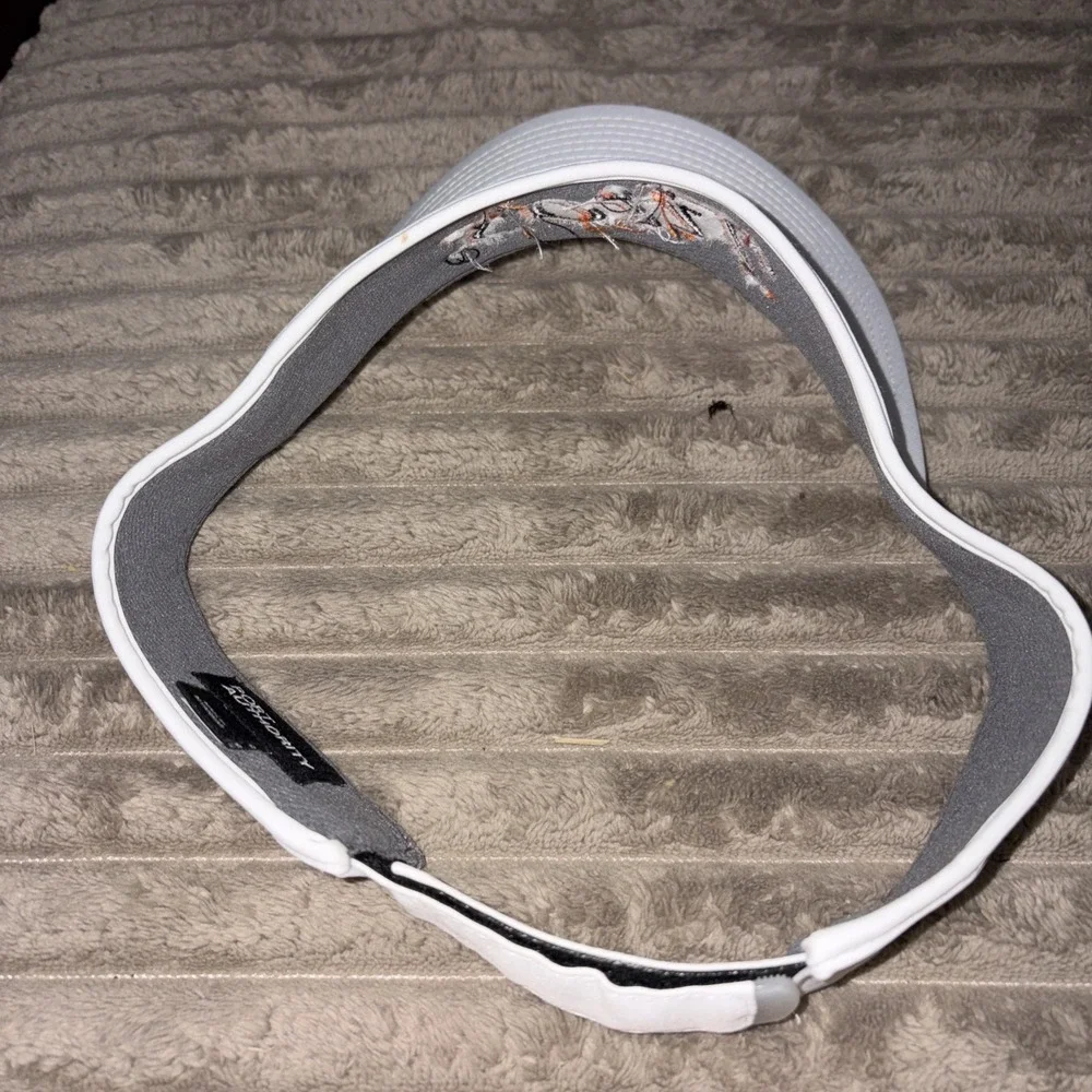 Tito's Vodka Sun Visor White Adjustable Hat Golf Tennis Beach Promo Handmade